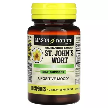 Экстракт зверобоя Mason Natural, 60 капсул