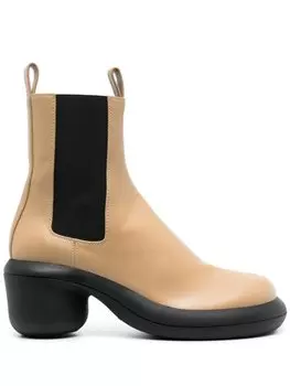 Jil Sander ботинки челси в двух тонах, нейтральный цвет