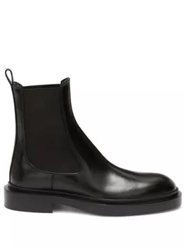 Jil Sander ботинки с эластичными вставками, черный