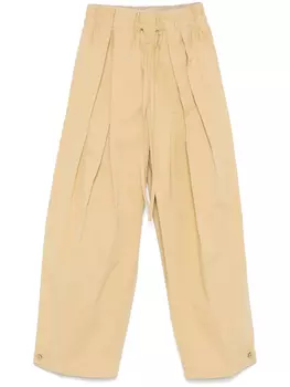 Jil Sander брюки с карманами, коричневый