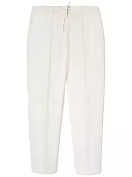 Jil Sander брюки с кулиской, белый
