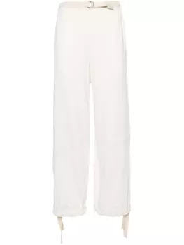 Jil Sander брюки с поясом, белый
