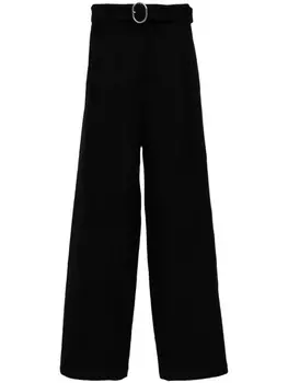 Jil Sander брюки с поясом, черный