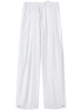 Jil Sander брюки широкого кроя, белый