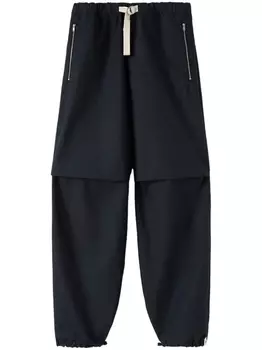 Jil Sander брюки со вставками, синий