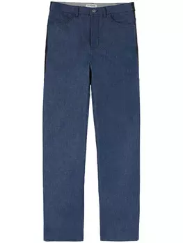 Jil Sander брюки со вставками, синий