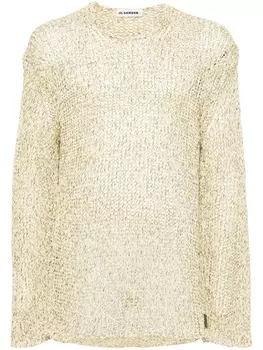 Jil Sander джемпер с логотипом, желтый