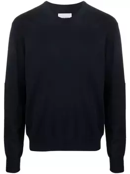 Jil Sander джемпер с нашивкой, синий