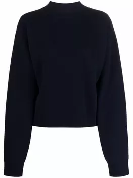 Jil Sander джемпер с приспущенными плечами, синий