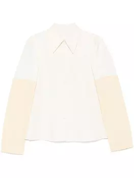 Jil Sander фактурная рубашка, белый