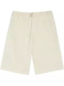 Jil Sander хлопковые шорты, белый