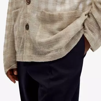 Jil Sander Эластичные шерстяные брюки, синий
