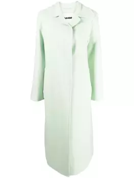Jil Sander кашемировое пальто, зеленый