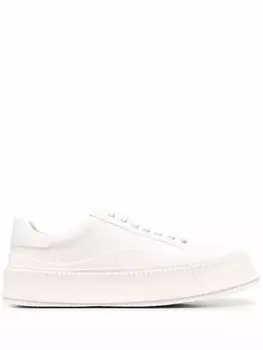 Jil Sander кеды на шнуровке, белый
