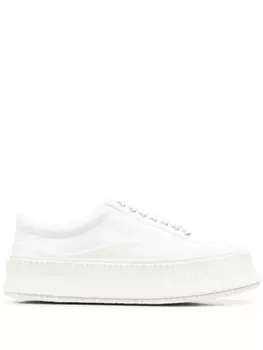 Jil Sander кеды на шнуровке, белый