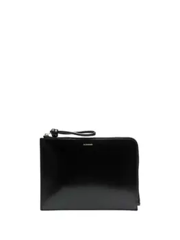 Jil Sander клатч-конверт, черный