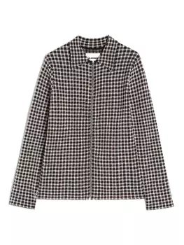Jil Sander клетчатая рубашка, черный