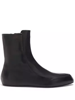 Jil Sander кожаные ботинки, черный