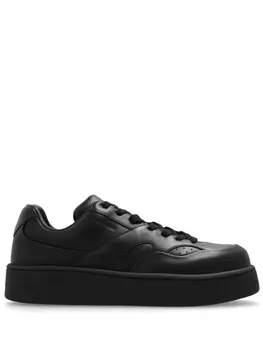 Jil Sander кожаные кроссовки, черный