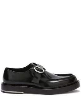 Jil Sander кожаные лоферы, черный