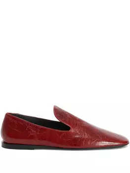 Jil Sander кожаные лоферы, красный