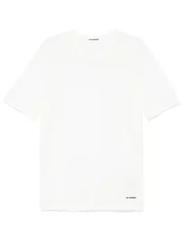 Jil Sander креповая футболка, белый
