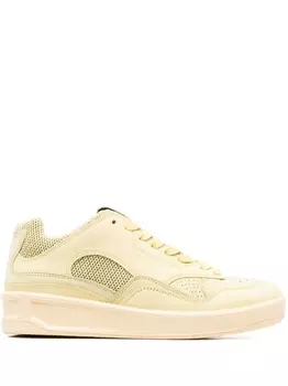 Jil Sander кроссовки со вставками, желтый