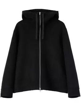Jil Sander куртка с капюшоном, черный