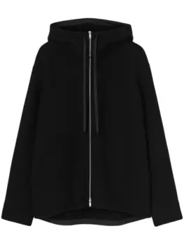 Jil Sander куртка с капюшоном, черный