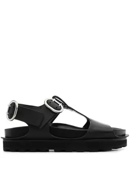 Jil Sander массивные сандалии, черный