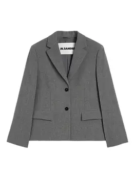 Jil Sander меланжевый пиджак, серый