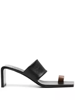 Jil Sander мюли на каблуке, черный