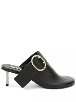 Jil Sander мюли с пряжкой, черный