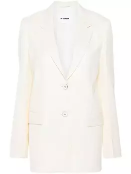 Jil Sander однобортный пиджак, серый