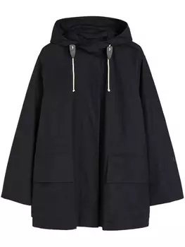 Jil Sander парка с капюшоном, синий