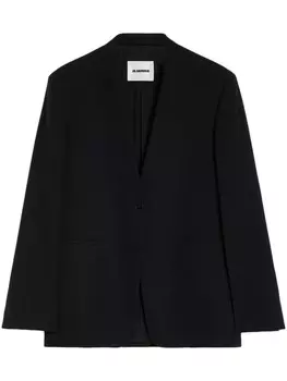 Jil Sander пиджак строгого кроя, черный