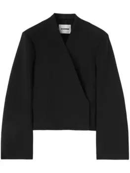 Jil Sander пиджак строгого кроя, черный