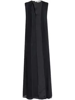 Jil Sander платье макси со вставками, черный
