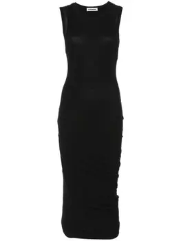 Jil Sander платье миди, черный
