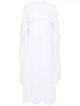 Jil Sander платье с объемным эффектом, белый