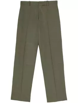Jil Sander прямые брюки, зеленый