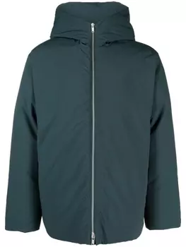 Jil Sander пуховик на молнии, зеленый