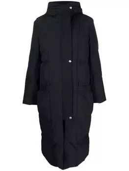 Jil Sander пуховик с капюшоном, черный