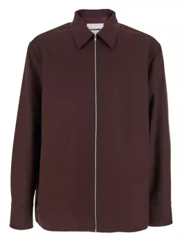 Jil Sander рубашка на молнии, красный