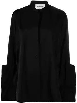 Jil Sander рубашка на пуговицах, черный