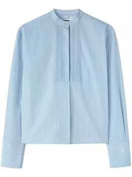 Jil Sander рубашка в полоску, синий