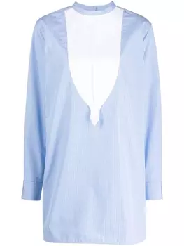 Jil Sander рубашка в полоску, синий