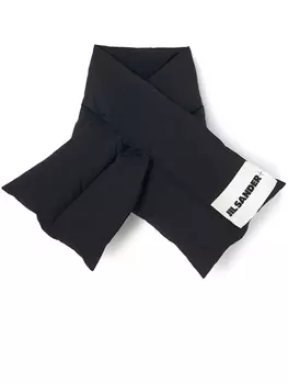 Jil Sander шарф Down, черный