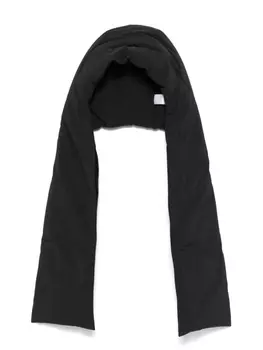 Jil Sander шарф с капюшоном, черный