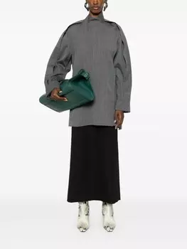 Jil Sander шерстяная блузка, серый